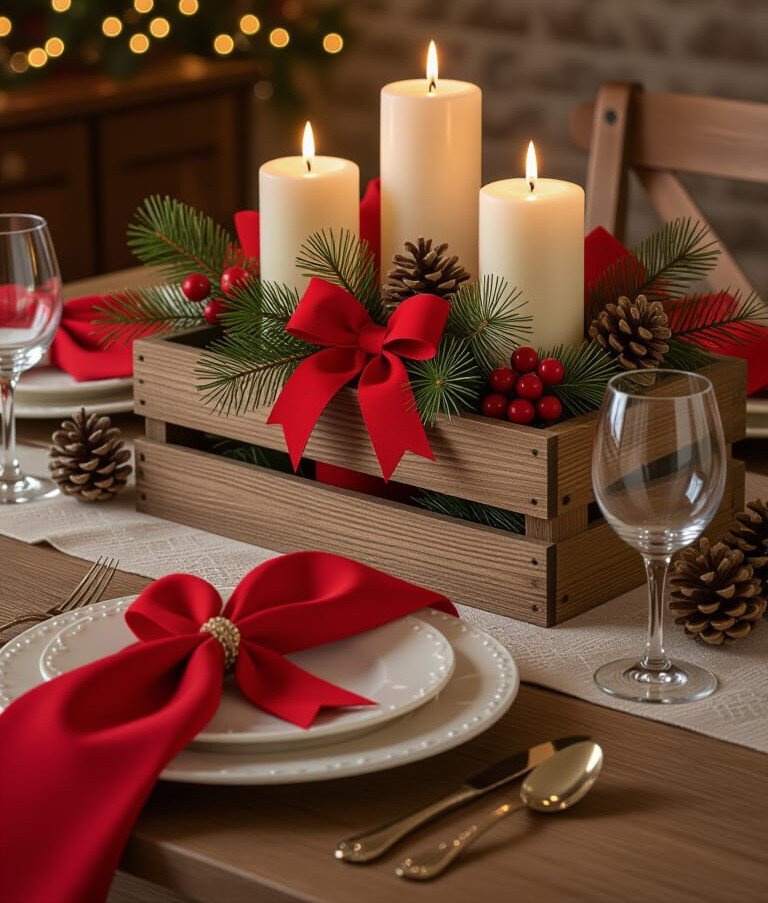 rusic christmas centerpiece2