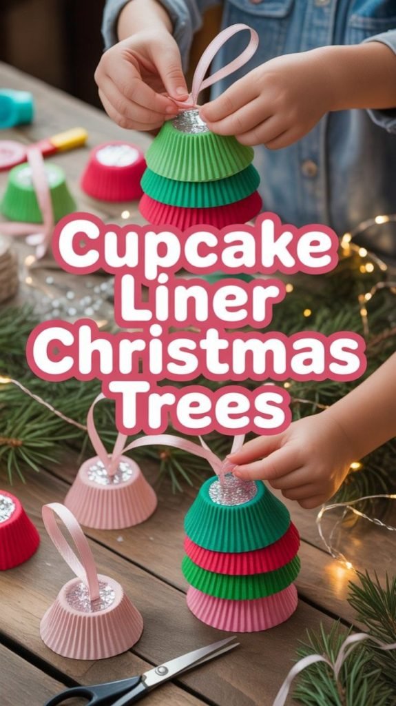 cupcake liner ornament