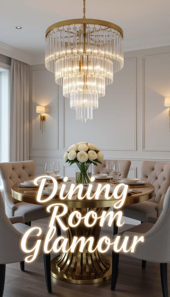 dining room glamour chandelier