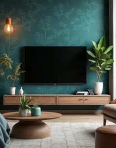 Ideas for Decorating Around a Wall-Mounted TV (That Instantly Elevate Your Living Room) image