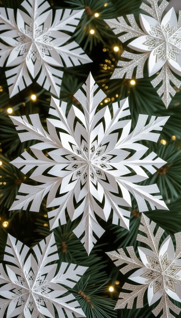 DIY Paper Ornament Ideas for a Beautiful Handmade Christmas Tree diy ornaments paper (1)