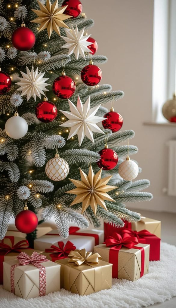 DIY Paper Ornament Ideas for a Beautiful Handmade Christmas Tree diy ornaments paper (5)