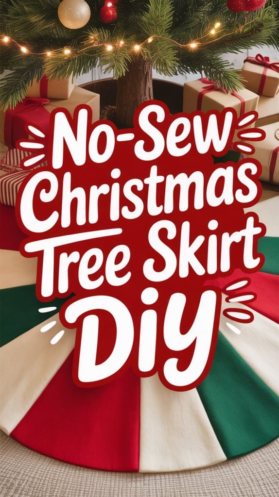 How to Make a Beautiful Christmas Tree Skirt That Matches Your Style diy christmas tree skirt