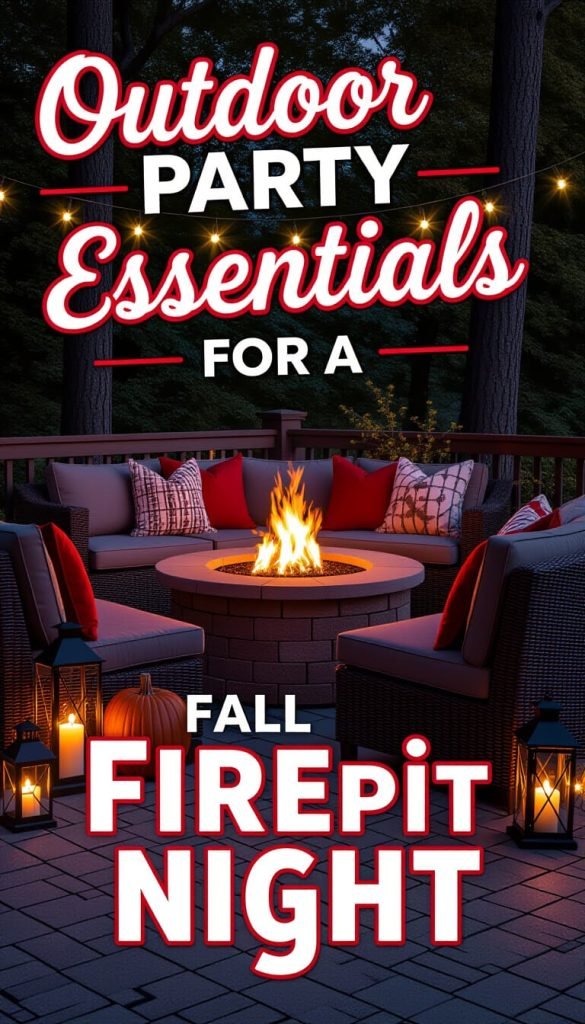 Outdoor Party Essentials for Hosting a Fall Firepit Party fall firepit party