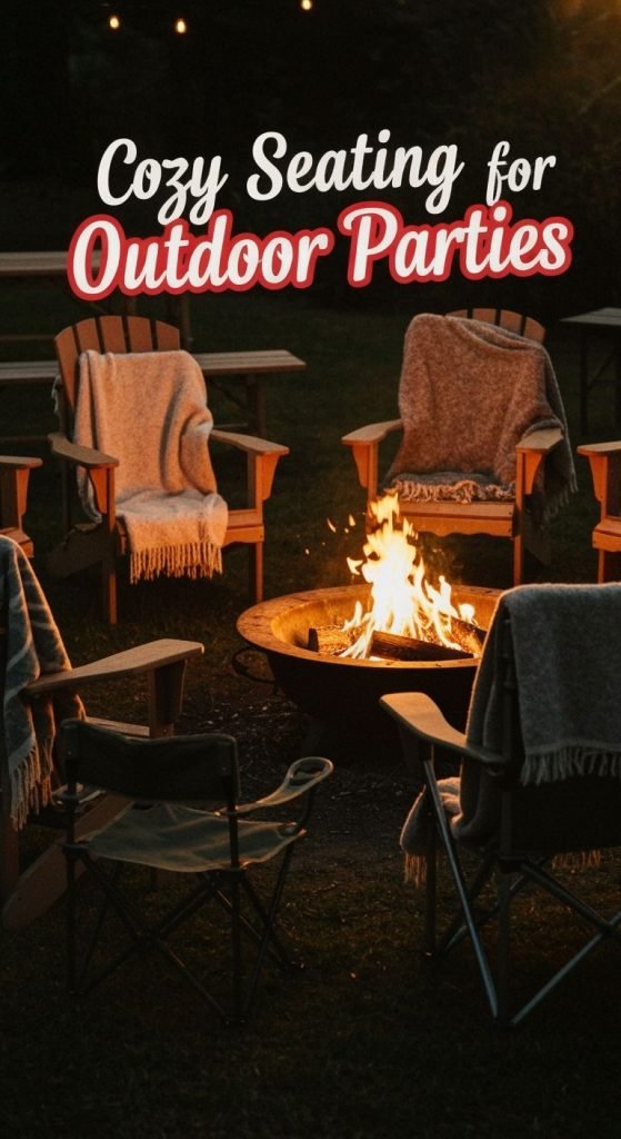 Outdoor Party Essentials for Hosting a Fall Firepit Party outdoor party seating