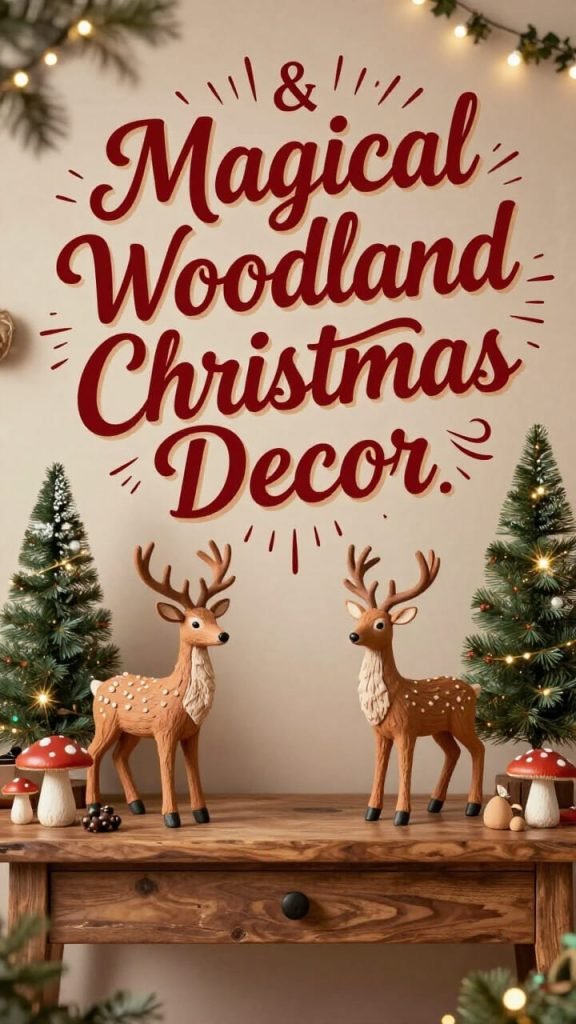 Whimsical Christmas Decor Ideas to Spark Joy and Holiday Magic woodland christmas decor
