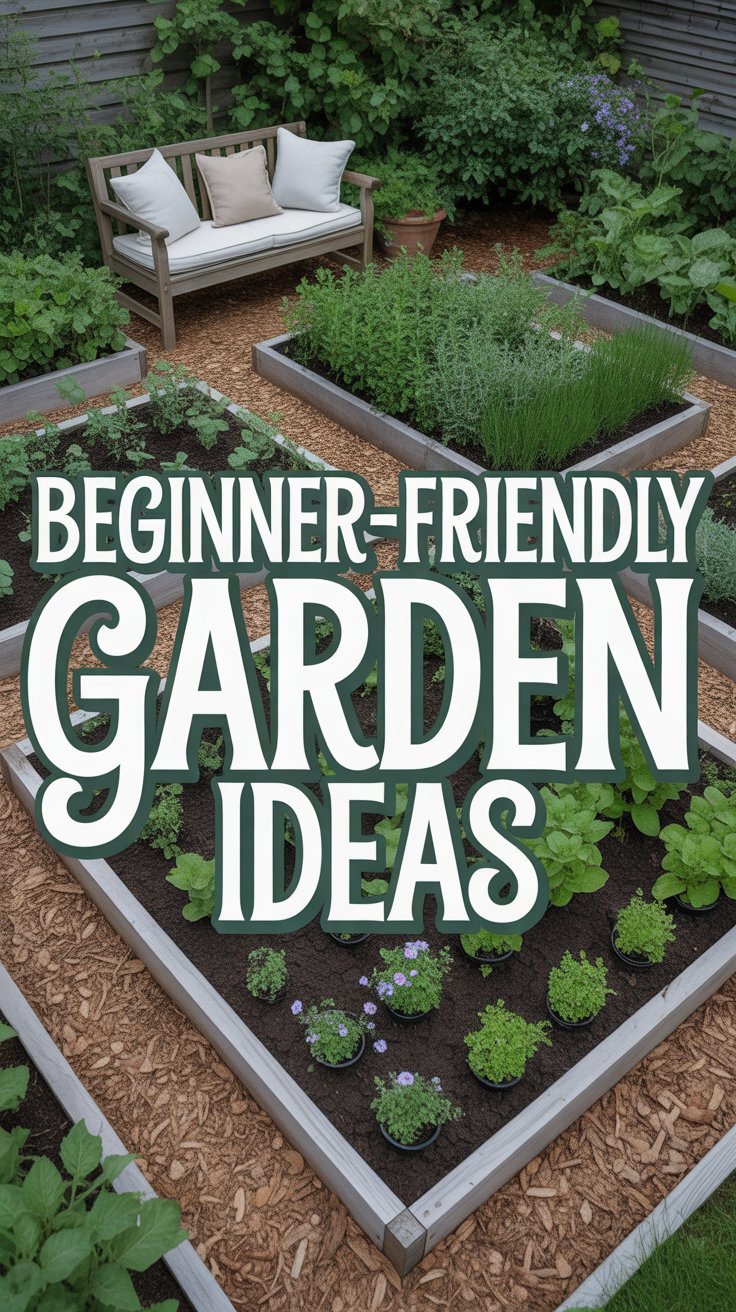 Beginner-Friendly Home Garden Ideas for a Low-Maintenance Backyard Oasis garden ideas