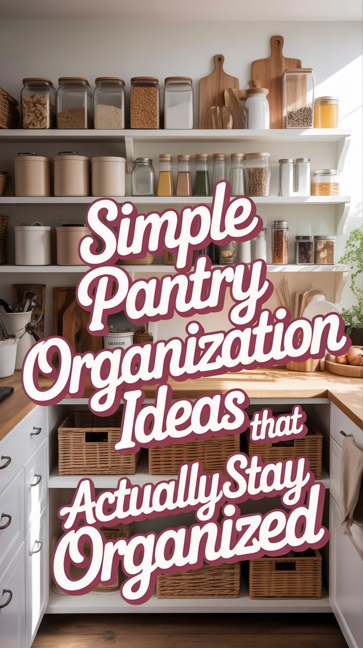 Simple Pantry Organization Ideas That Actually Stay Organized - Color ...