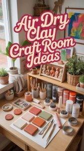 air dry clay craft room